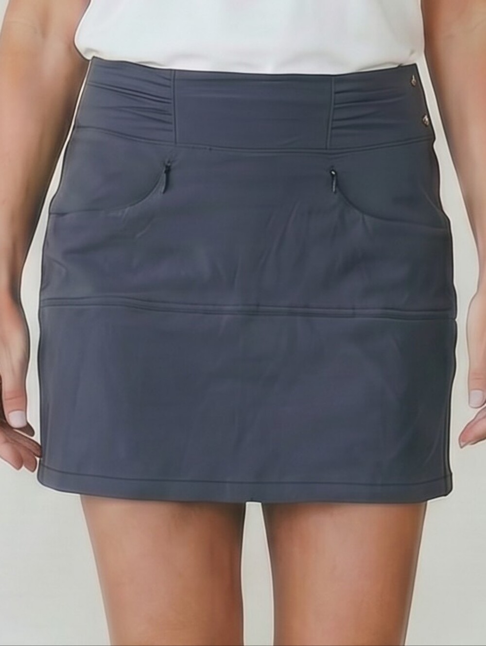 Athleta Hit The Trail Navy-Gray Skort 10
